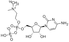 시티딘디포스포콜린,[METHYL-14C] 구조식 이미지