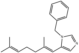 1-벤질-5-(2,6-디메틸-1,5-헵타디에닐)이미다졸 구조식 이미지