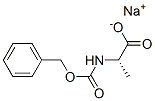 (S)-2-(벤질옥시카르보닐아미노)프로피온산나트륨염 구조식 이미지