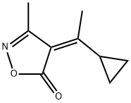 5(4H)-Isoxazolone,4-(1-cyclopropylethylidene)-3-methyl-,(Z)-(9CI) 구조식 이미지