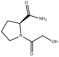 2-피롤리딘카르복사미드,1-(히드록시아세틸)-,(S)-(9CI) 구조식 이미지