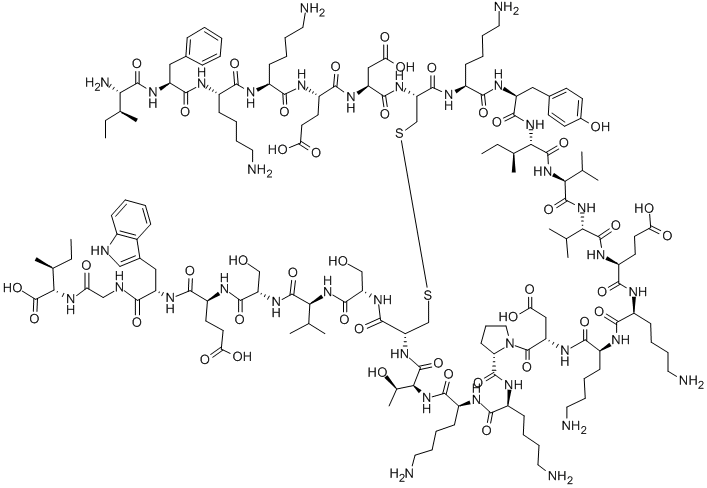 BETA-INHIBIN (67-94) 구조식 이미지