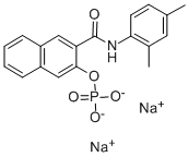 NAPHTHOL AS-MX PHOSPHATE DISODIUM SALT Structure