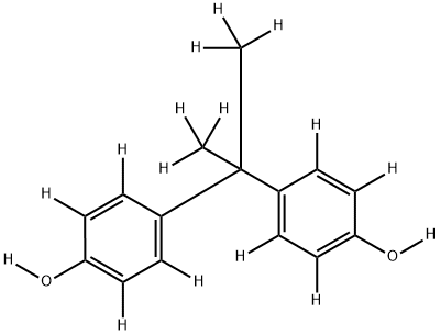 비스페놀A-D16 구조식 이미지