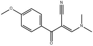 2-[(DIMETHYLAMINO)METHYLENE]-3-(4-METHOXYPHENYL)-3-OXO-PROPANENITRILE 구조식 이미지
