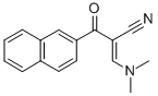 2-[(디메틸아미노)메틸렌]-3-(2-나프틸)-3-옥소-프로판니트릴 구조식 이미지