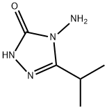 4-Amino-2,4-dihydro-5-(1-methylethyl)-3H-1,2,4-triazol-3-one Structure