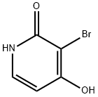 2 (1H) -пиридинон, 3-бром-4-гидрокси- структурированное изображение