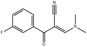 (E)-3-(DIMETHYLAMINO)-2-(3-FLUOROBENZOYL)ACRYLONITRILE Structure