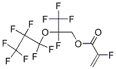 2-Fluoroacrylic acid 2-(heptafluoropropyloxy)-2,3,3,3-tetrafluoropropyl ester Structure