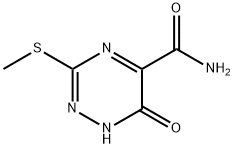 6-HYDROXY-3-(METHYLTHIO)-1,2,4-TRIAZINE-5-CARBOXAMIDE Structure