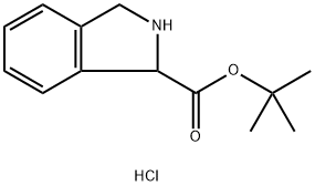 tert-butyl 2,3-dihydro-1H-isoindole-1-carboxylate 
hydrochloride Structure