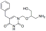 1-((2-히드록시-1-(아미노메틸)에톡시)메틸)-5-벤질우라실 구조식 이미지