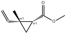 시클로프로판카르복실산,2-에테닐-2-메틸-,메틸에스테르,시스-(9CI) 구조식 이미지