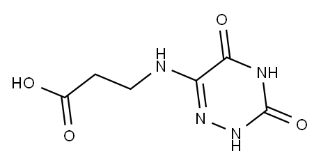 N-(3,5-DIOXO-2,3,4,5-TETRAHYDRO-1,2,4-TRIAZIN-6-YL)-B-ALANINE Structure