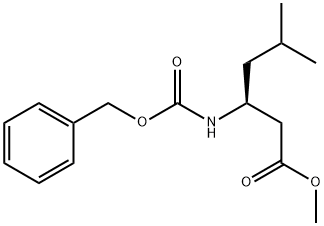 (S)-Methyl 3-(benzyloxycarbonylamino)-5-methylhexanoate Structure