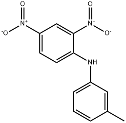 N-(3-메틸페닐)-2,4-디니트로아닐린 구조식 이미지