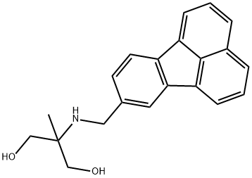 1,3-Propanediol, 2-((8-fluoranthenylmethyl)amino)-2-methyl- Structure