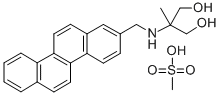 1,3-Propanediol, 2-((2-chrysenylmethyl)amino)-2-methyl-, methanesulfon ate (salt) Structure