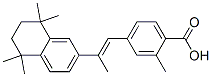 2-Methyl-4-[(E)-2-[(5,6,7,8-tetrahydro-5,5,8,8-tetramethylnaphthalen)-2-yl]-1-propenyl]benzoic acid 구조식 이미지