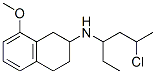 8-methoxy-2-(N-2'-chloropropyl-N-propyl)aminotetralin Structure