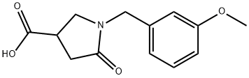 1-(3-METHOXYBENZYL)-5-OXOPYRROLIDINE-3-CARBOXYLICACID Structure