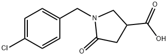 1-(4-CHLOROBENZYL)-5-OXOPYRROLIDINE-3-CARBOXYLIC ACID Structure