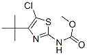 Carbamic  acid,  [5-chloro-4-(1,1-dimethylethyl)-2-thiazolyl]-,  methyl  ester  (9CI) Structure