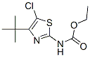 Carbamic  acid,  [5-chloro-4-(1,1-dimethylethyl)-2-thiazolyl]-,  ethyl  ester  (9CI) Structure