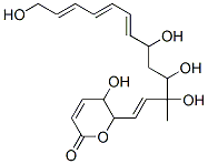 5,6-Dihydro-5-hydroxy-6-(3,4,6,13-tetrahydroxy-3-methyl-1,7,9,11-tridecatetrenyl)-2H-pyran-2-one 구조식 이미지