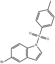 5-bromo-1-(p-toluenesulfonyl)-1H-indole 구조식 이미지