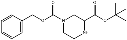 TERT-BUTYL-4-CBZ-PIPERAZINE-2-CARBOXYLATE 구조식 이미지