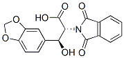 (2R,3S)-3-(1,3-Benzodioxol-5-yl)-3-hydroxy-2-[1,3-dihydro-1,3-dioxo-2H-isoindol-2-yl]propionic acid Structure