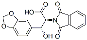 (2S,3R)-3-(1,3-Benzodioxol-5-yl)-3-hydroxy-2-[1,3-dihydro-1,3-dioxo-2H-isoindol-2-yl]propionic acid 구조식 이미지