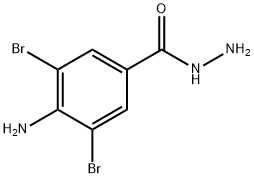 4-아미노-3,5-디브로모벤젠-1-탄수화물 구조식 이미지