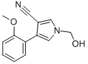 1-(HYDROXYMETHYL)-4-(2-METHOXYPHENYL)-1H-PYRROLE-3-CARBONITRILE Structure