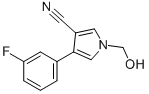 4-(3-FLUOROPHENYL)-1-(HYDROXYMETHYL)-1H-PYRROLE-3-CARBONITRILE Structure