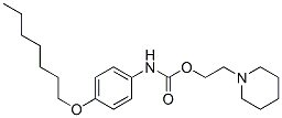 2-piperidinoethyl-4-heptyloxyphenylcarbamate Structure