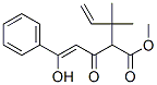 2-(1,1-Dimethyl-2-propenyl)-5-hydroxy-3-oxo-5-phenyl-4-pentenoic acid methyl ester Structure