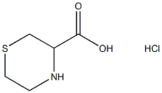 THIOMORPHOLINE-3-CARBOXYLIC ACID HYDROCHLORIDE
 Structure