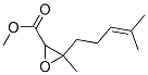 methyl 3-methyl-3-(4-methylpent-3-enyl)oxirane-2-carboxylate Structure