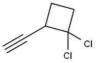 시클로부탄,1,1-디클로로-2-에티닐-(9CI) 구조식 이미지