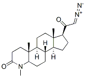 21-diazo-4-methyl-4-azapregnane-3,20-dione Structure