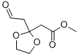 METHYL 2-(2-(FORMYLMETHYL)-1,3-DIOXOLAN-2-YL)ACETATE Structure