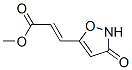 2-Propenoicacid,3-(2,3-dihydro-3-oxo-5-isoxazolyl)-,methylester,(E)-(9CI) Structure