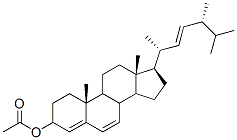 (22E)-Ergosta-4,6,22-trien-3-yl acetate Structure