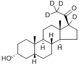 5B-PREGNAN-3A-OL-20-ONE-17,21,21,21-D4 구조식 이미지