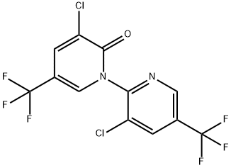 5,5'-Bis(trifluoromethyl)-3,3'-dichloro-2H-1,2'-bipyridin-2-one 구조식 이미지