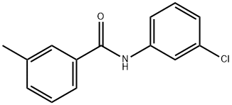 N-(3-Chlorophenyl)-3-MethylbenzaMide, 97% 구조식 이미지