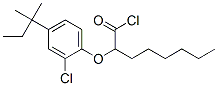 2-(2-Chloro-4-tert-pentylphenoxy)octanoyl chloride Structure